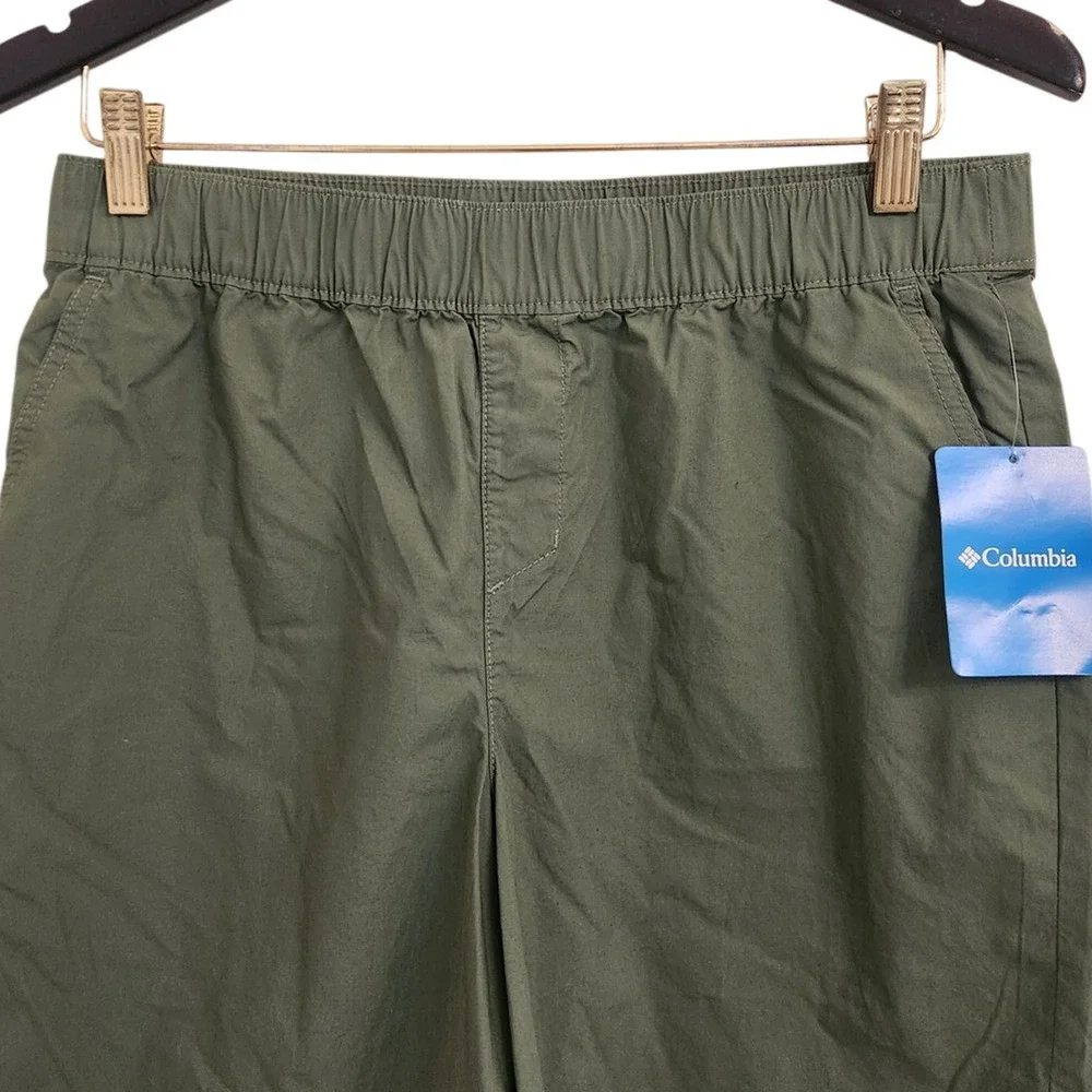 NWT Columbia Washed Out Boy's Shorts Hiking Athletic Green XL